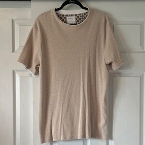 Denim & Flower Light Beige Short Sleeve Tee